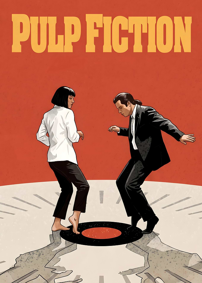 Pulp Fiction Dance Scene Poster