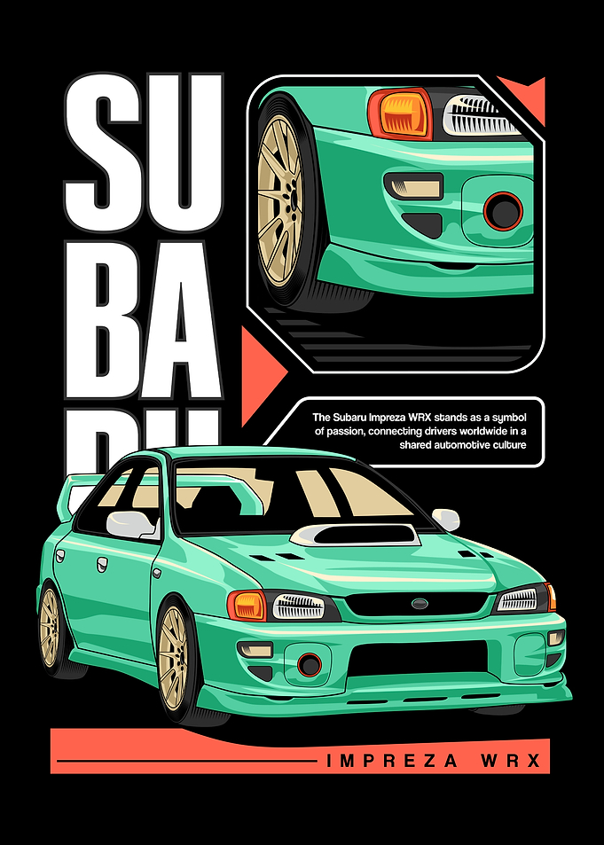 Impreza WRX Graphic Illustration
