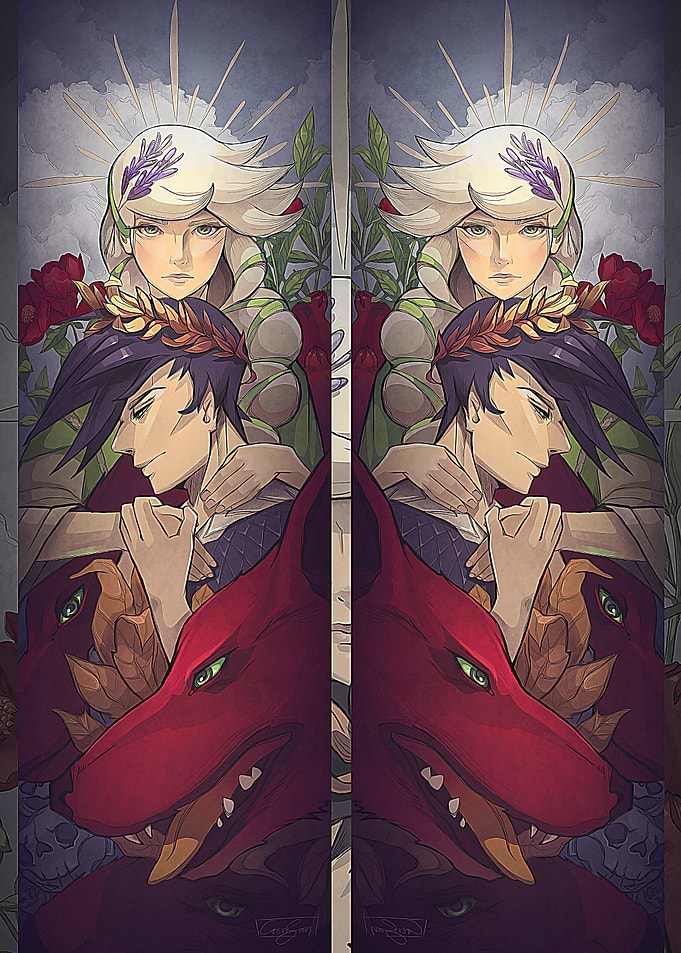 Hades Game Zagreus and Persephone Art