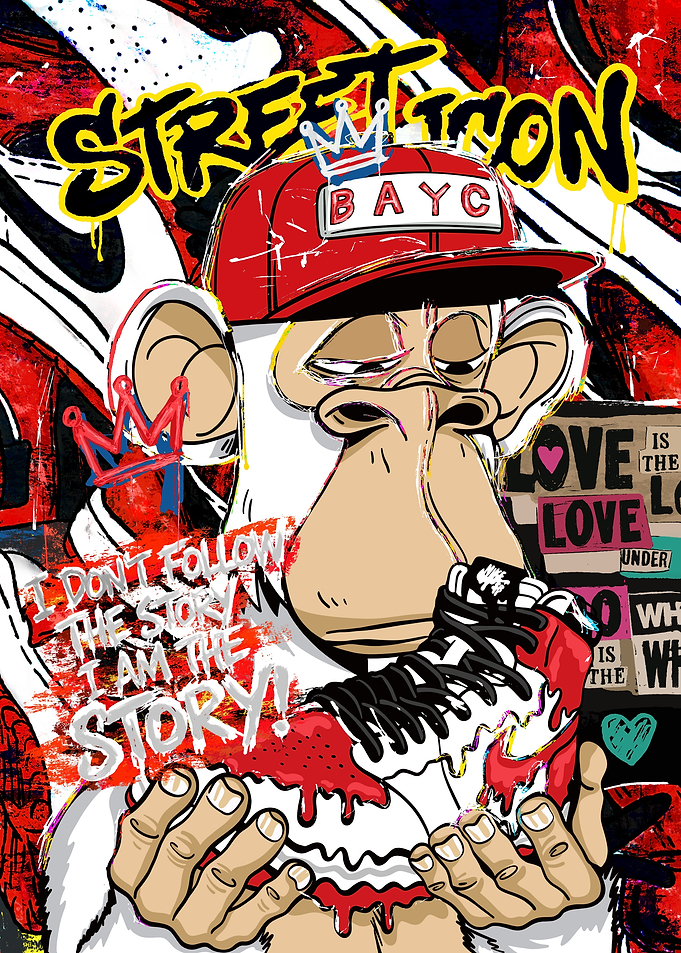 Bored Ape Street Icon Sneaker Art