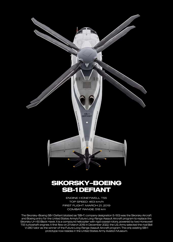 Sikorsky-Boeing SB-1 Defiant Technical Poster