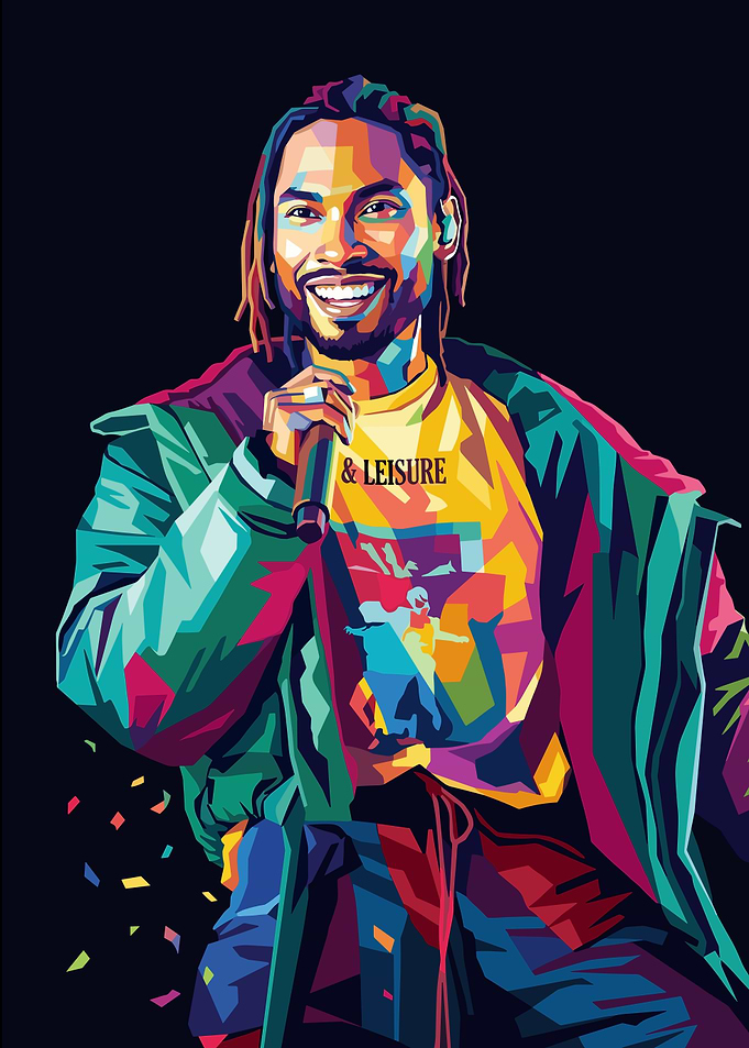 WPAP Pop Art Portrait of Miguel