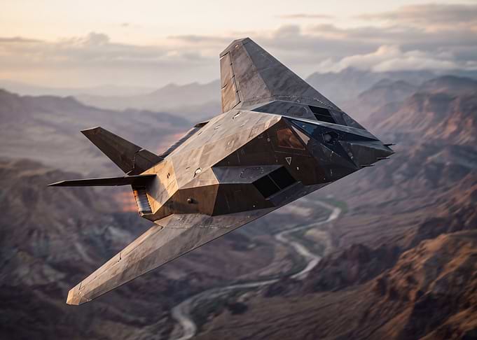 F-117 Nighthawk Stealth Fighter Jet
