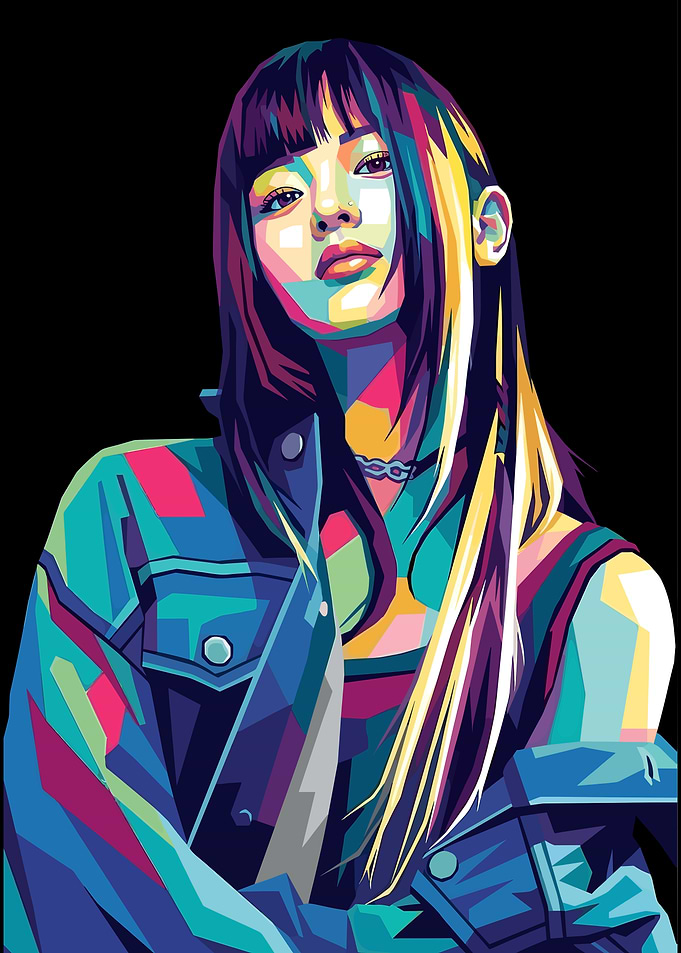 Hanni Pop Art Portrait