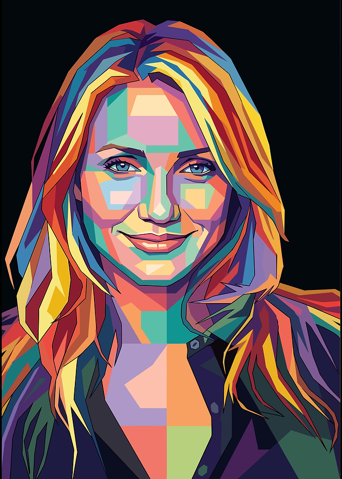 Cameron Diaz Pop Art Portrait