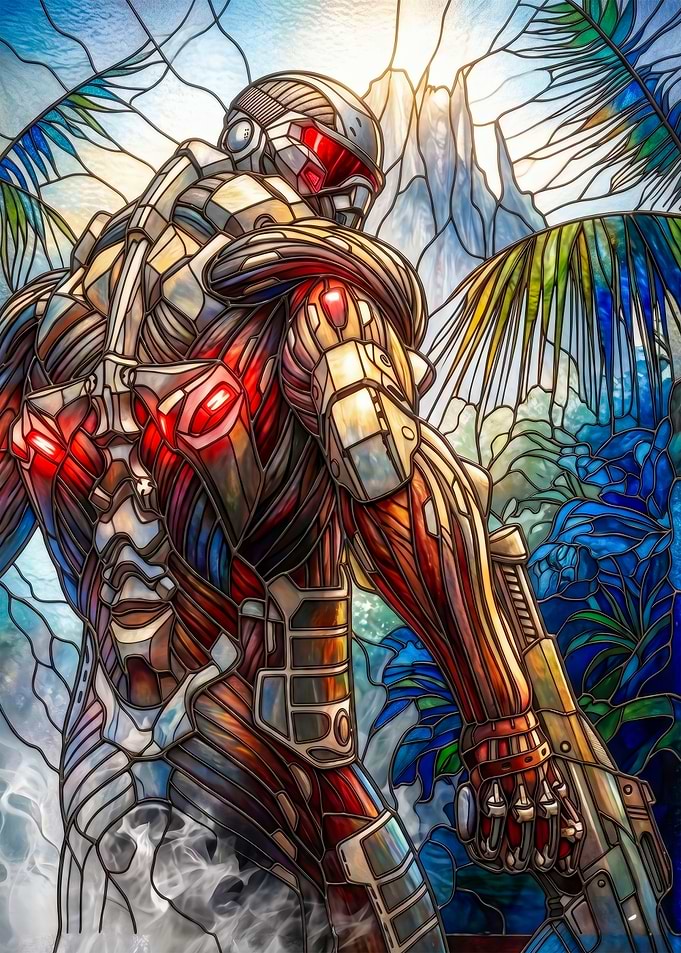 Crysis Nanosuit Stained Glass