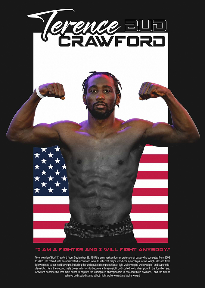 Terence Bud Crawford Boxing Poster