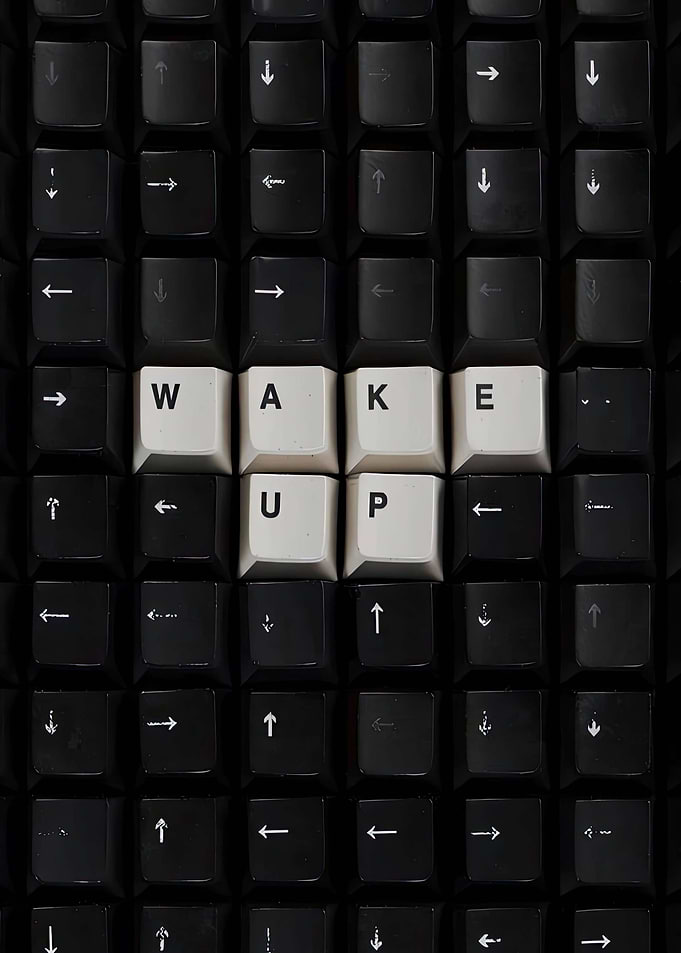 Wake Up Keyboard Key Art