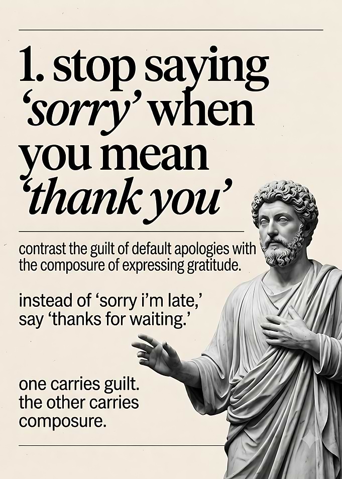 Stoic Advice on Gratitude Poster