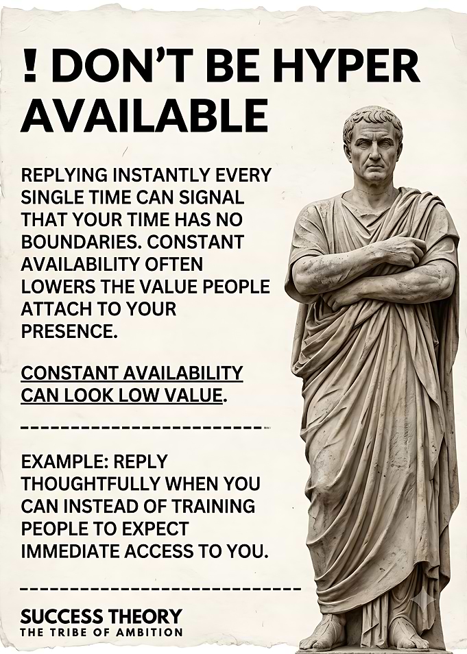 Don't Be Hyper Available Stoic Poster