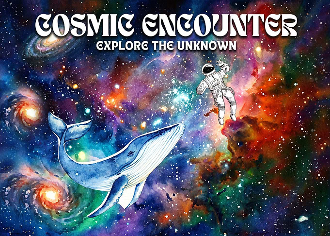 Cosmic Encounter Space Whale Astronaut