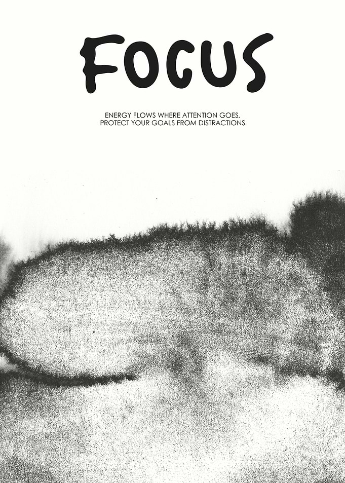 Focus Inspirational Quote Poster
