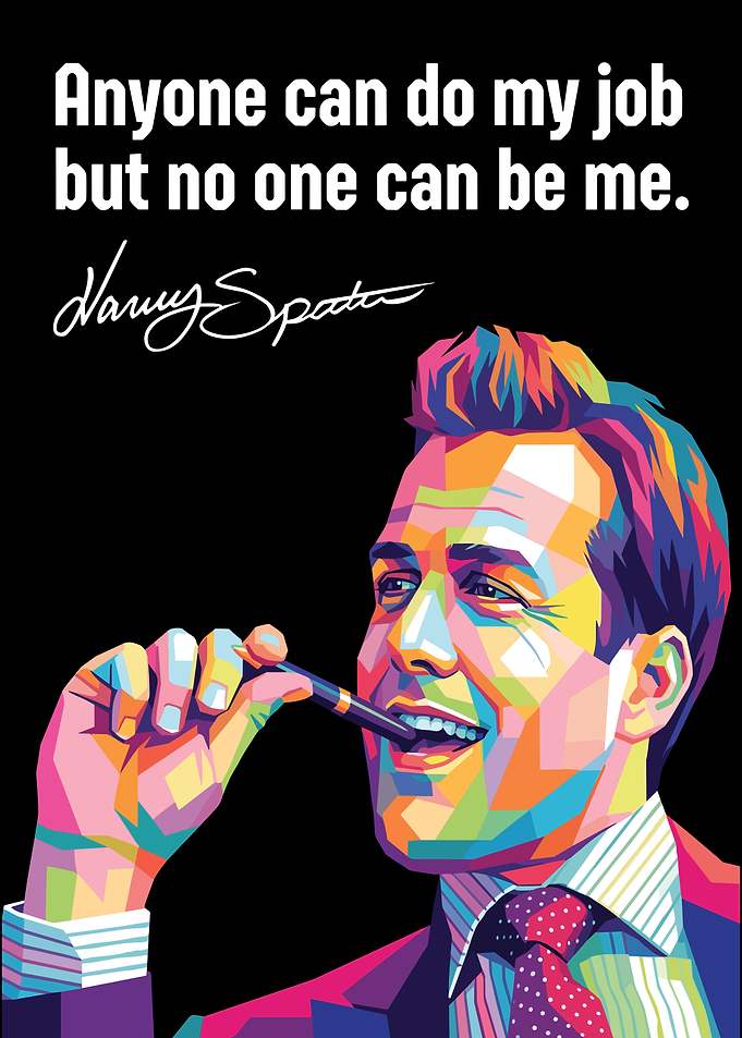 Harvey Specter Pop Art Poster