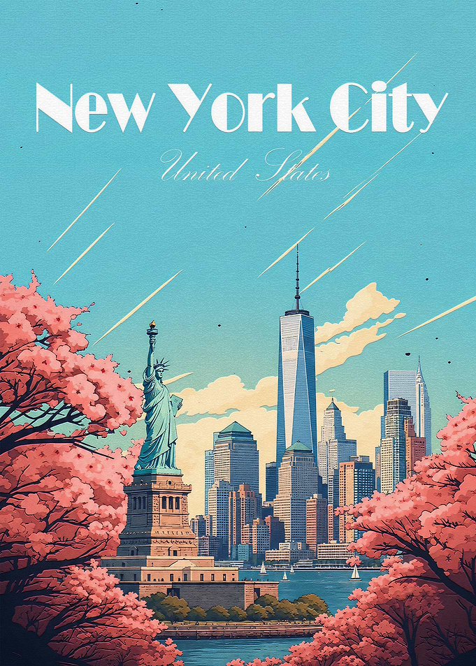 New York City Travel Poster