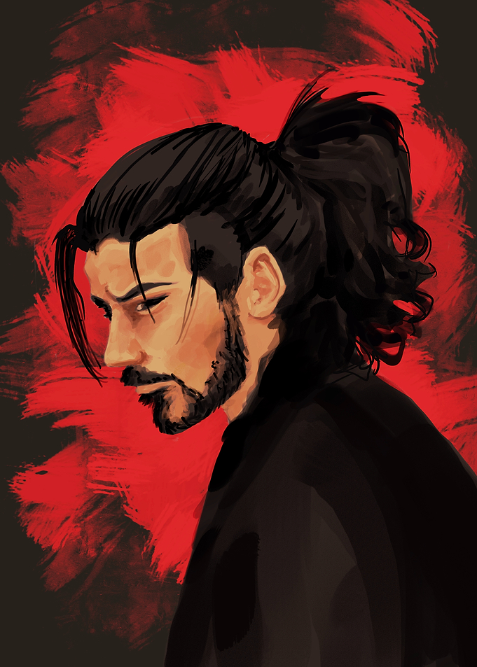 Portrait of a Samurai Warrior