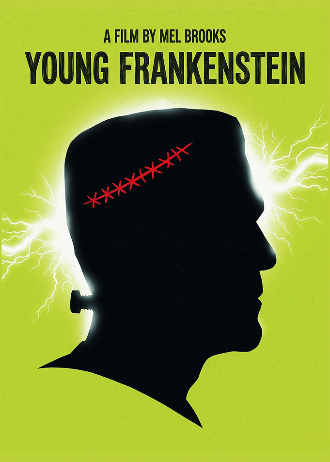 Young Frankenstein Minimalist Movie Poster
