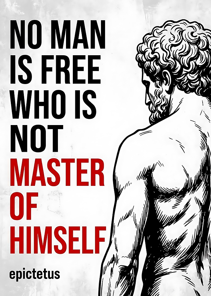 Epictetus Stoic Quote Wall Art