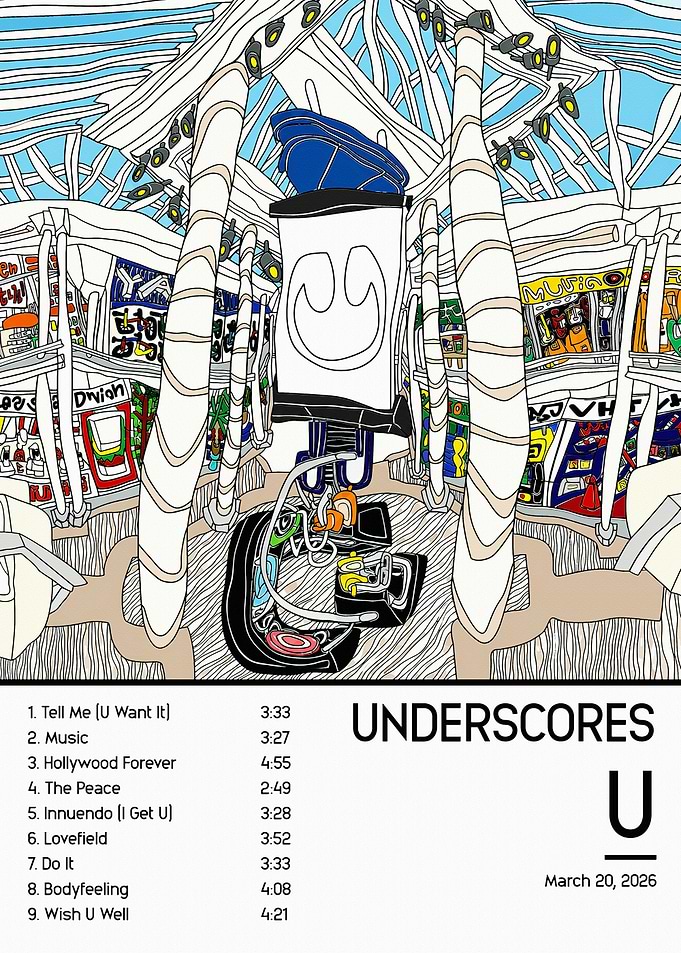 Underscores U Album Tracklist Poster