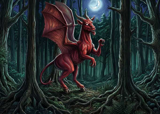 The Jersey Devil in Dark Forest