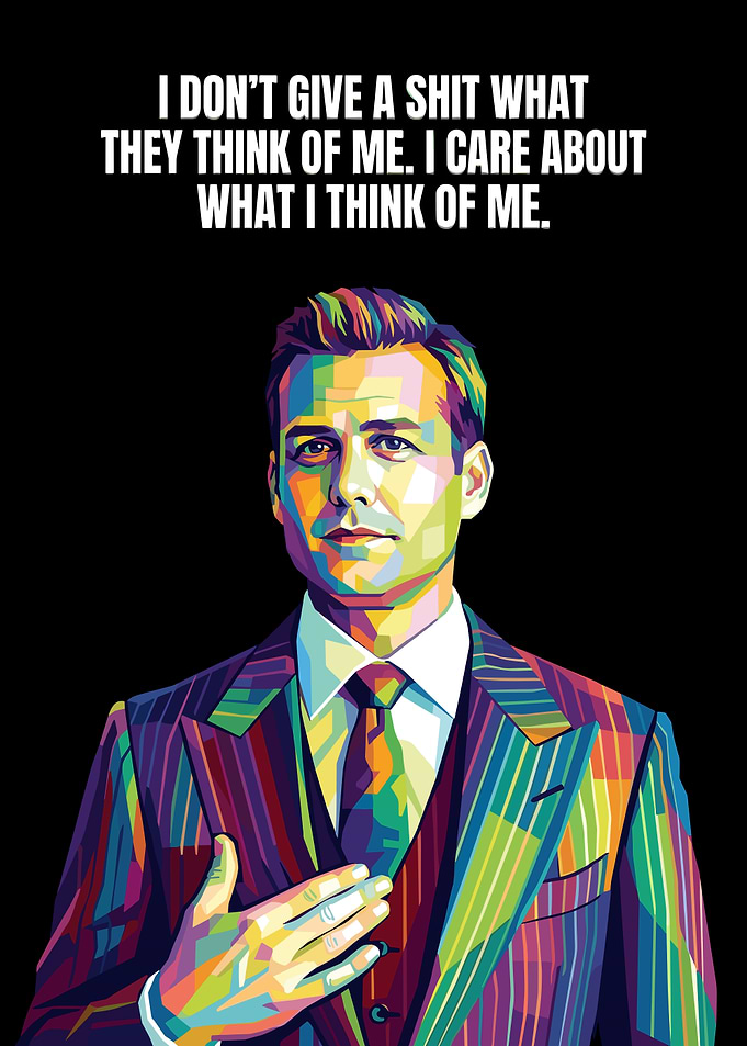 Harvey Specter Pop Art Quote Poster