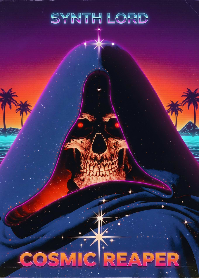 Synth Lord Cosmic Reaper Poster