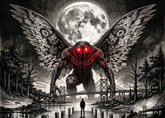 Mothman Encounter at the Bridge