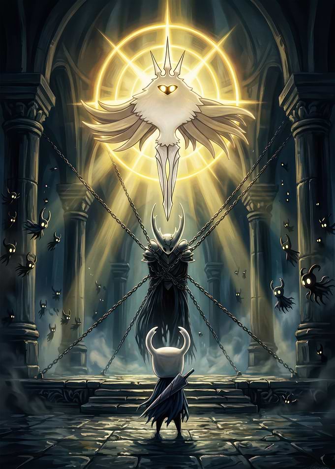 Hollow Knight Confronting The Radiance
