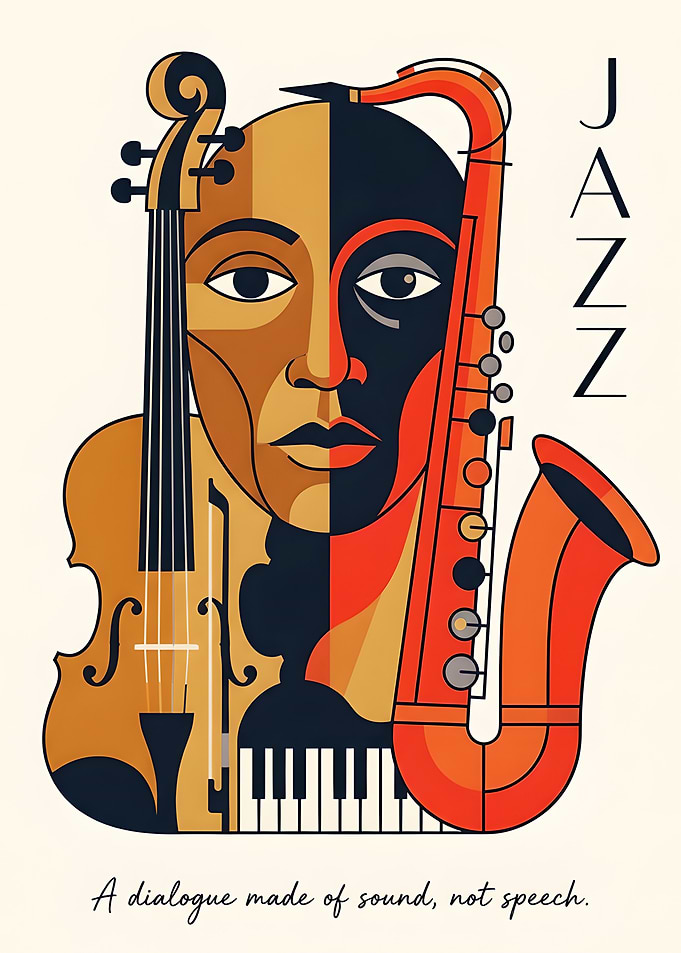 Jazz Music Artistic Poster
