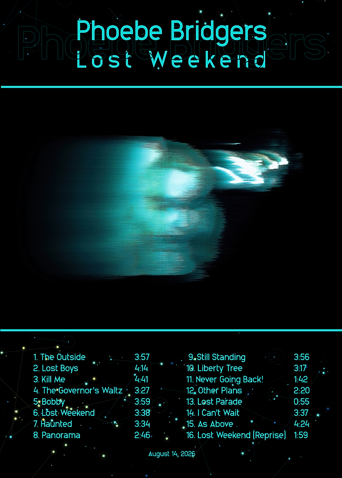 Phoebe Bridgers Lost Weekend Album Poster
