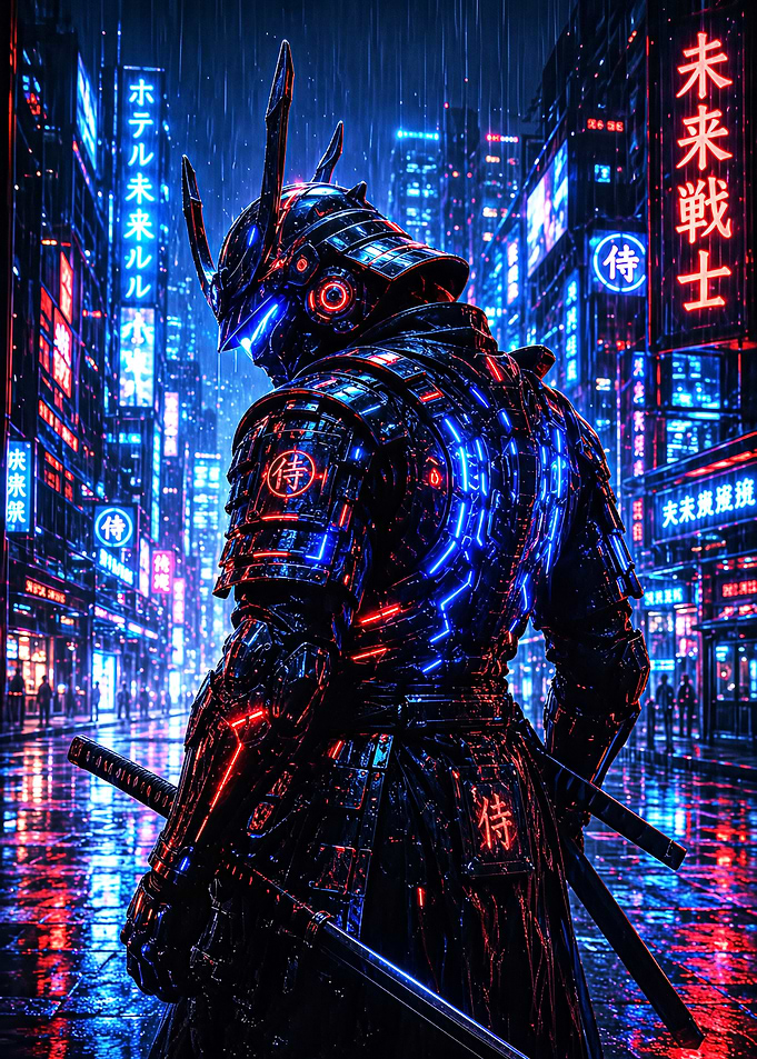 Samurai in Neon City