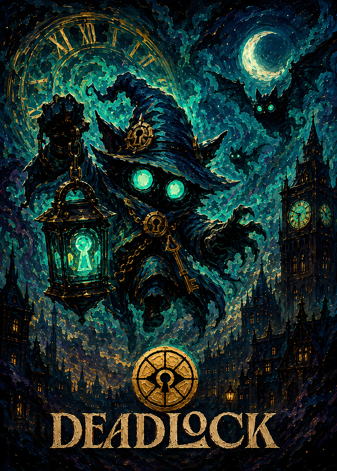 Deadlock Fantasy Wizard Poster