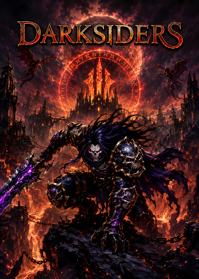 Darksiders III Death Character Poster