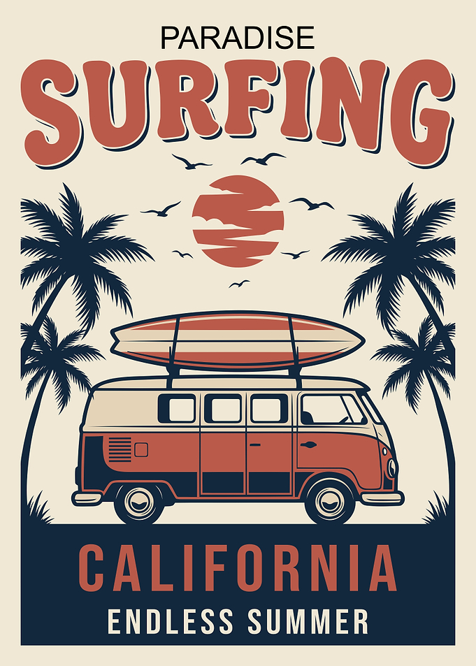 California Endless Summer Surf Van