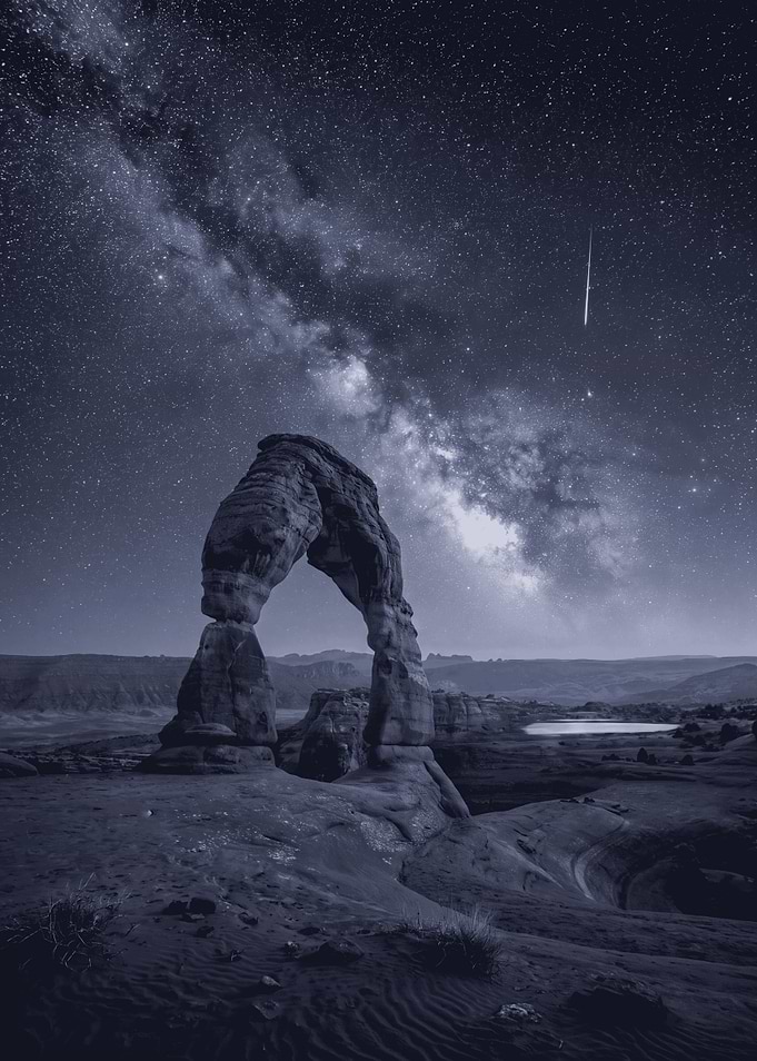 Delicate Arch Under Milky Way