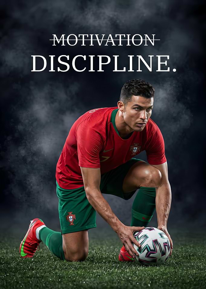 Cristiano Ronaldo Inspirational Sports Poster