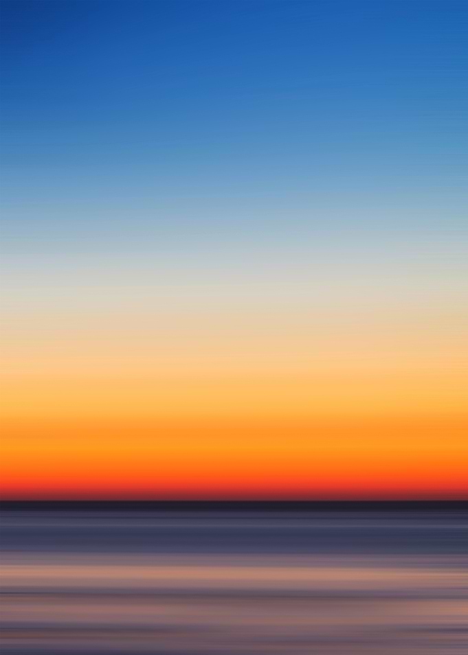 Abstract Sunset Horizon Gradient