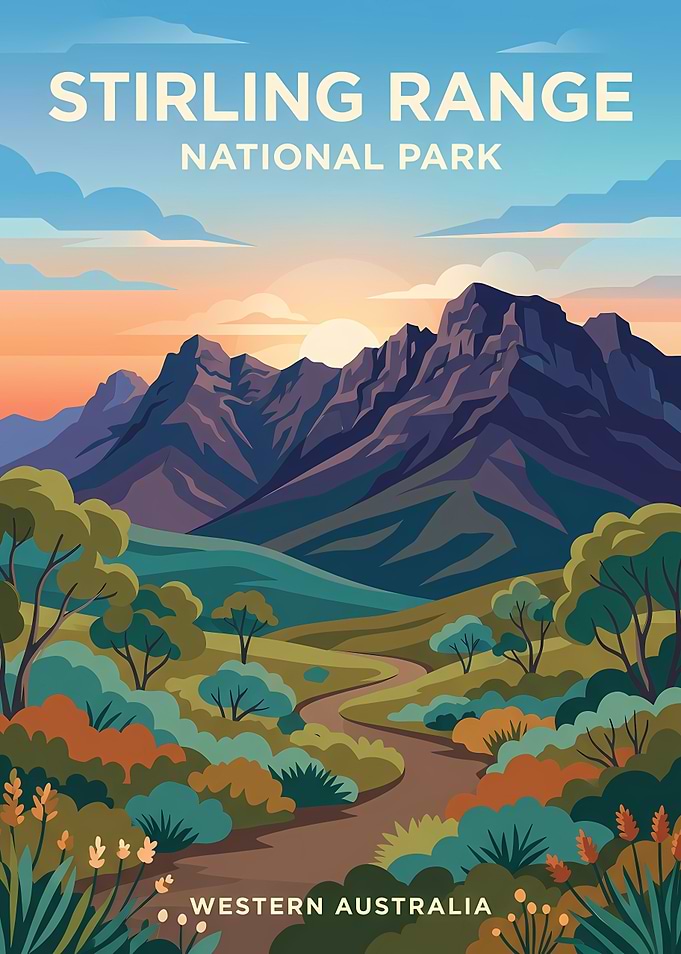 Stirling Range National Park Travel Poster