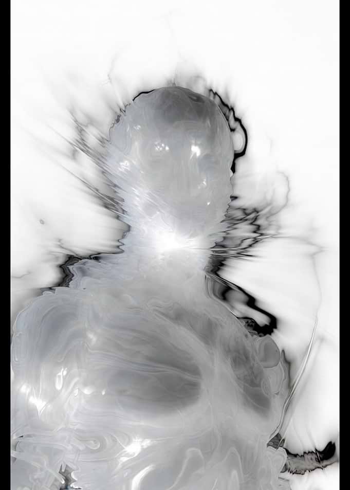 Abstract Liquid Humanoid Form