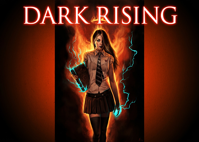 Dark Rising Fantasy Girl Poster