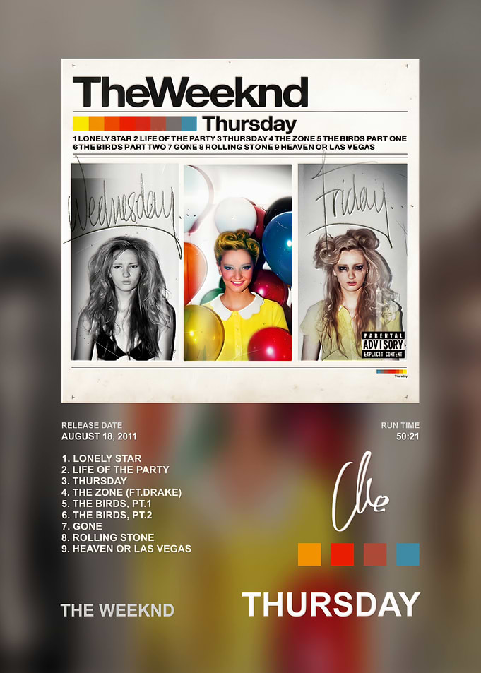 The Weeknd Thursday Album Poster