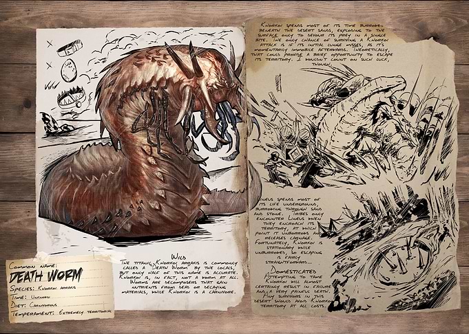 ARK Survival Evolved Death Worm Dossier
