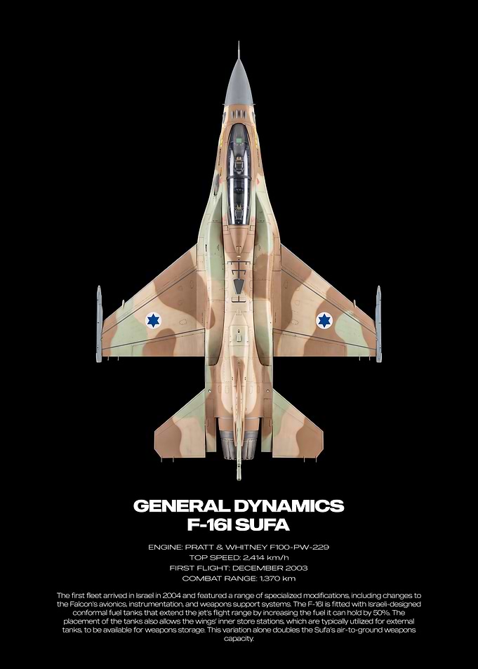 General Dynamics F-16I Sufa Poster