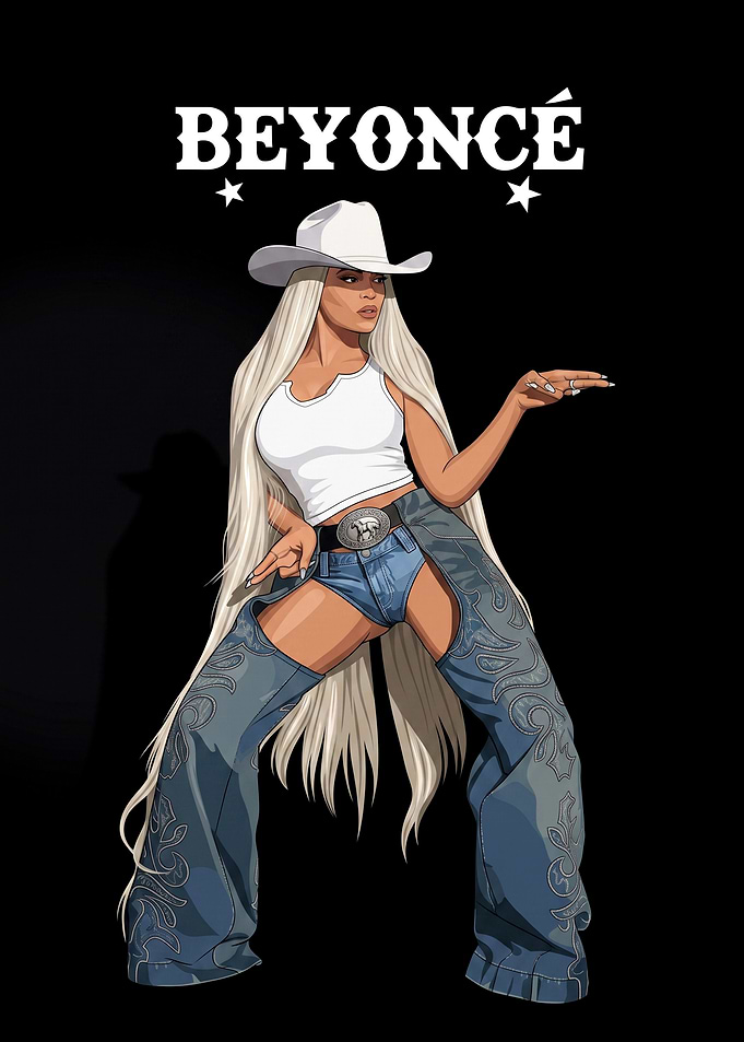 Beyonce Cowboy Carter Illustration