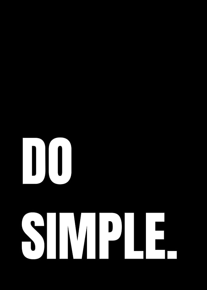 Do Simple Minimalist Typography Poster