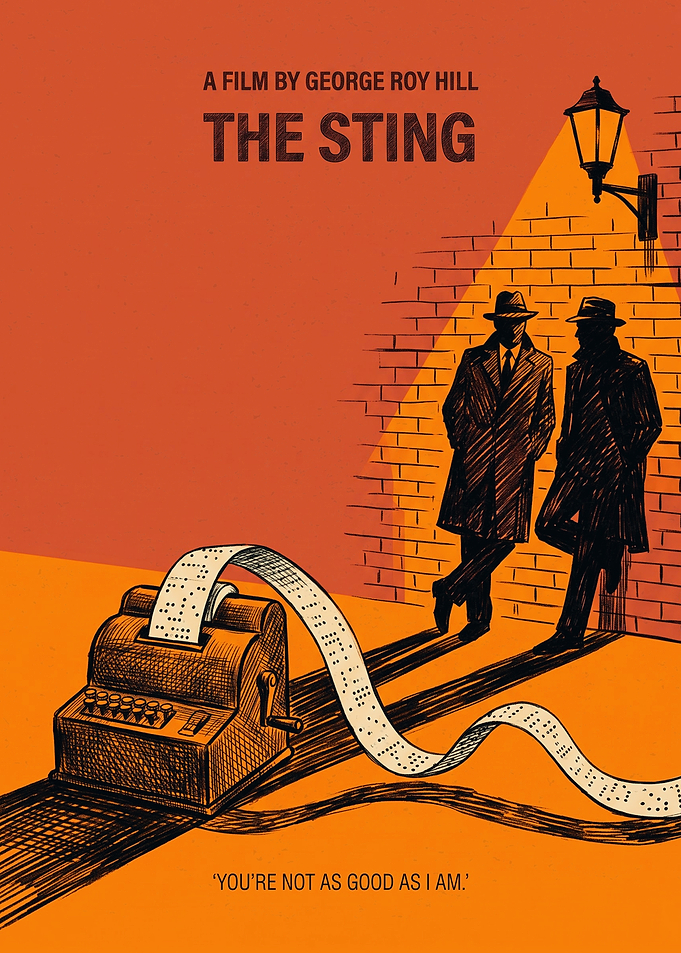 The Sting Minimalist Movie Poster