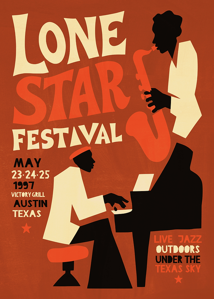 Lone Star Jazz Festival Poster
