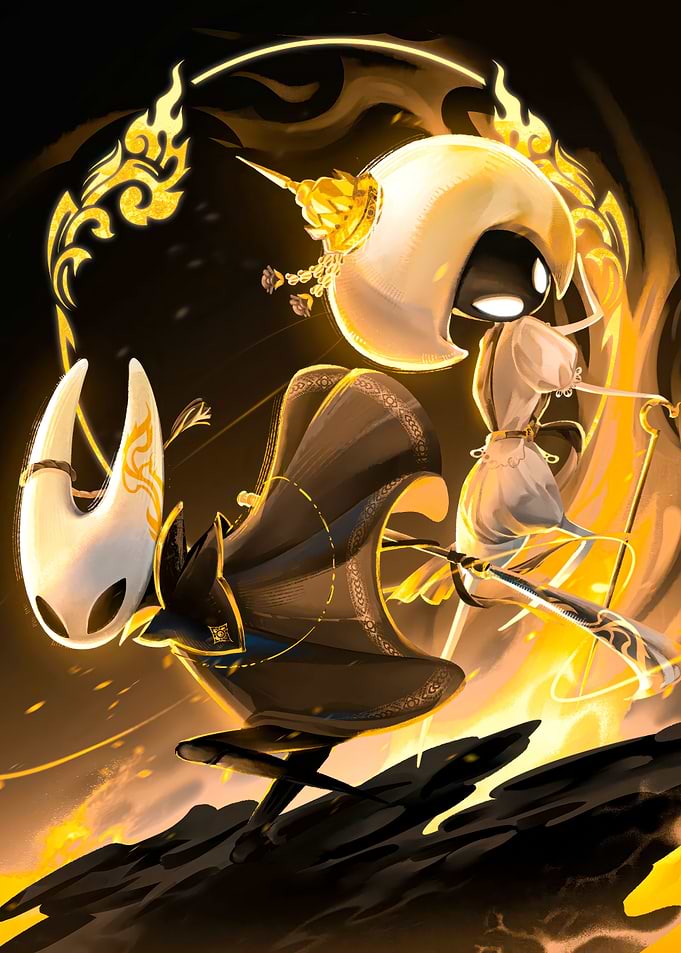 Hollow Knight Thai Traditional Style Fanart
