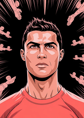 Cristiano Ronaldo Pop Art Portrait