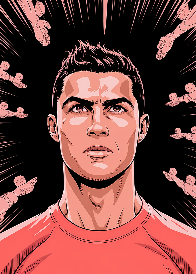 Cristiano Ronaldo Pop Art Portrait