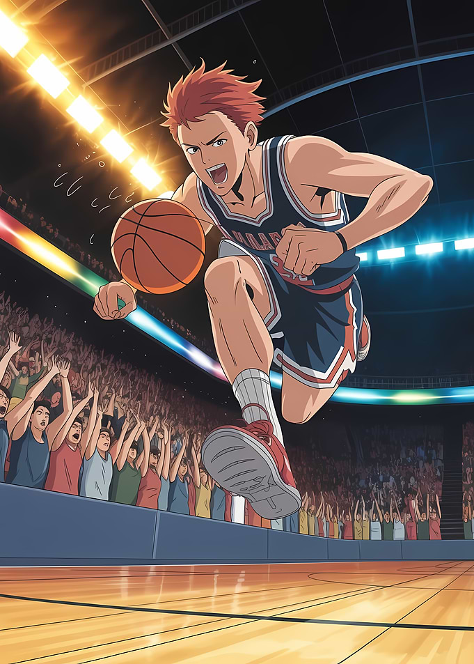 Anime Basketball Player Slam Dunk